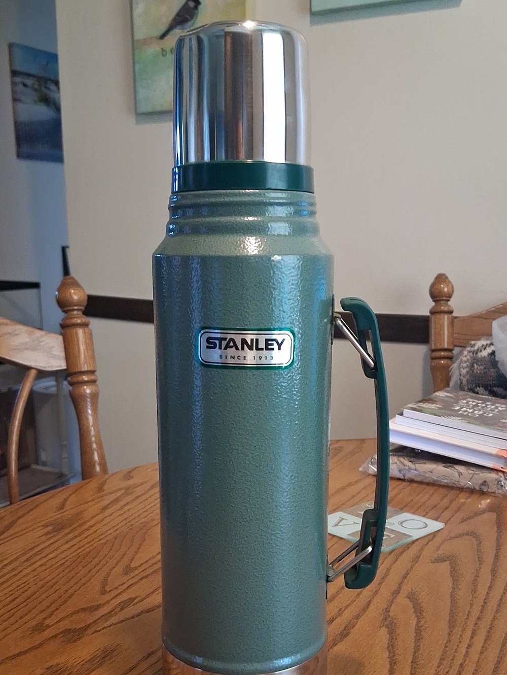 Thermos/Flask on Table